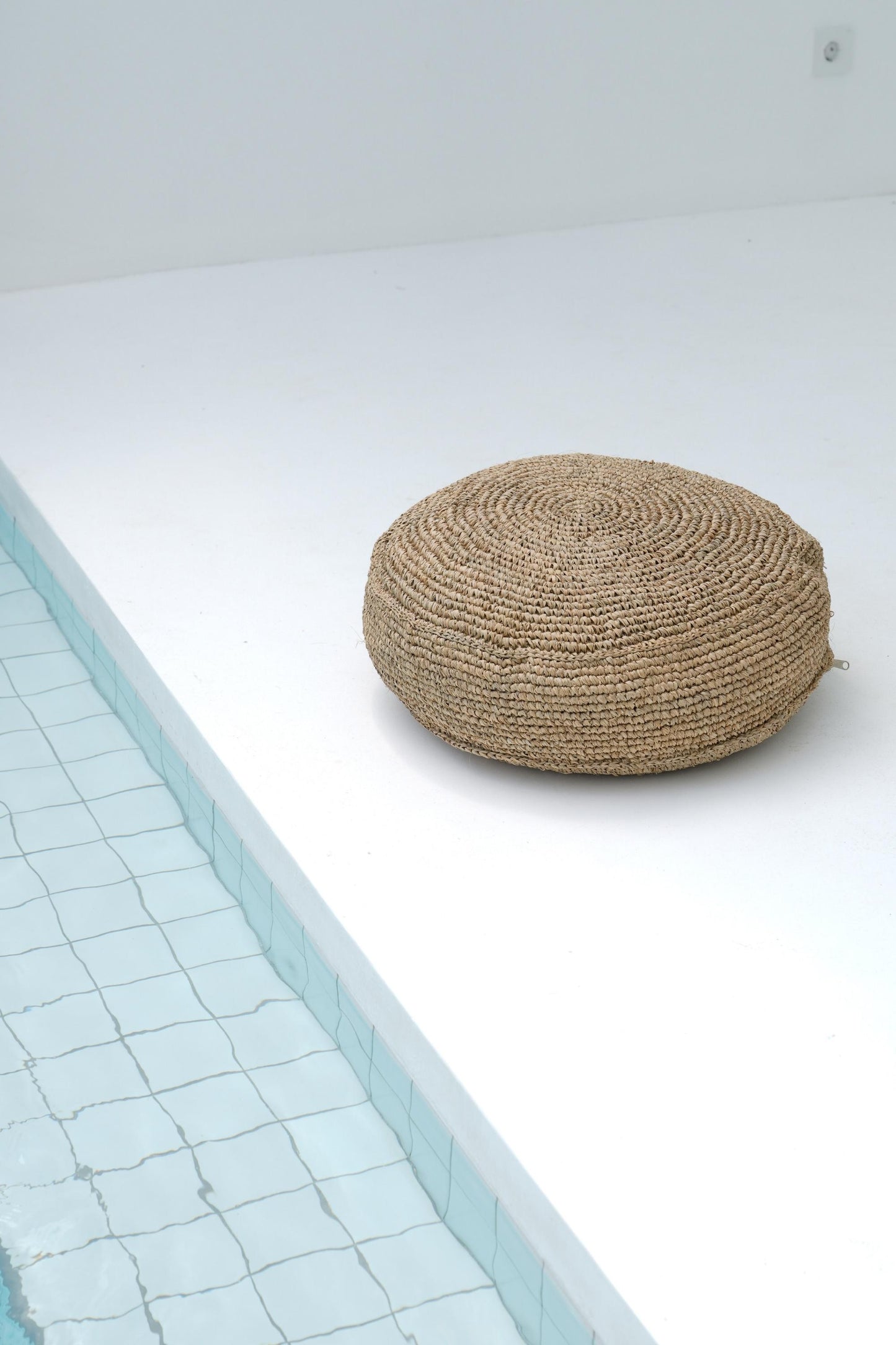 Seagrass Pouf Floor Cushion