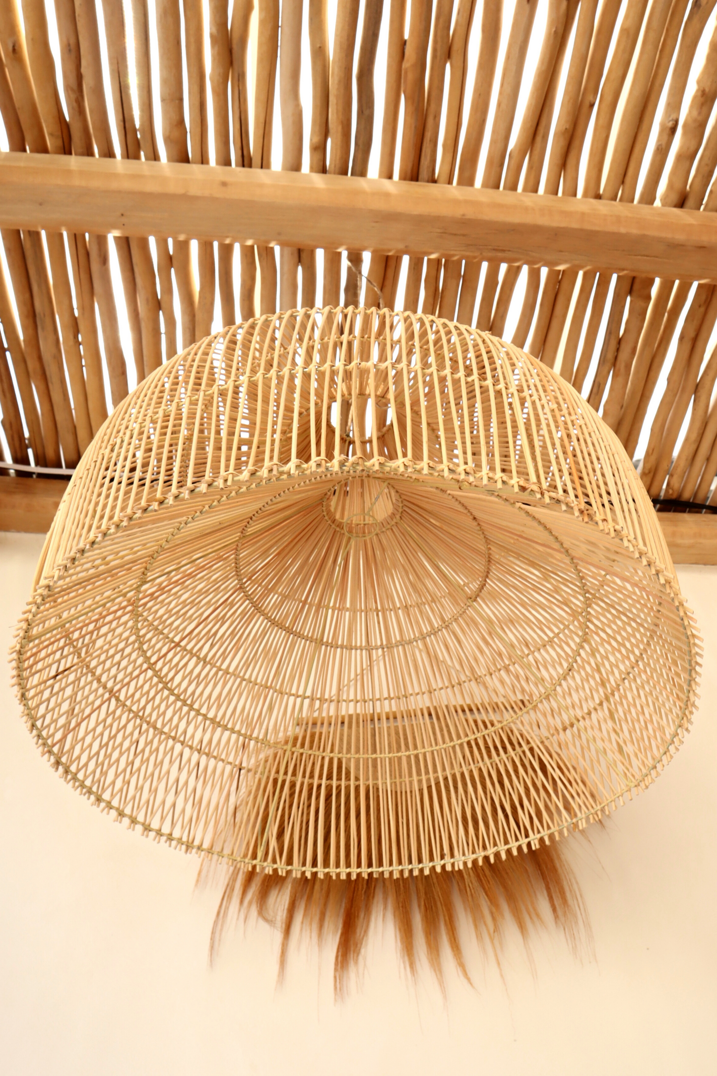 Sienna X-Large Dome Shape Rattan Pendant Light Fitting (Local Delivery Only)
