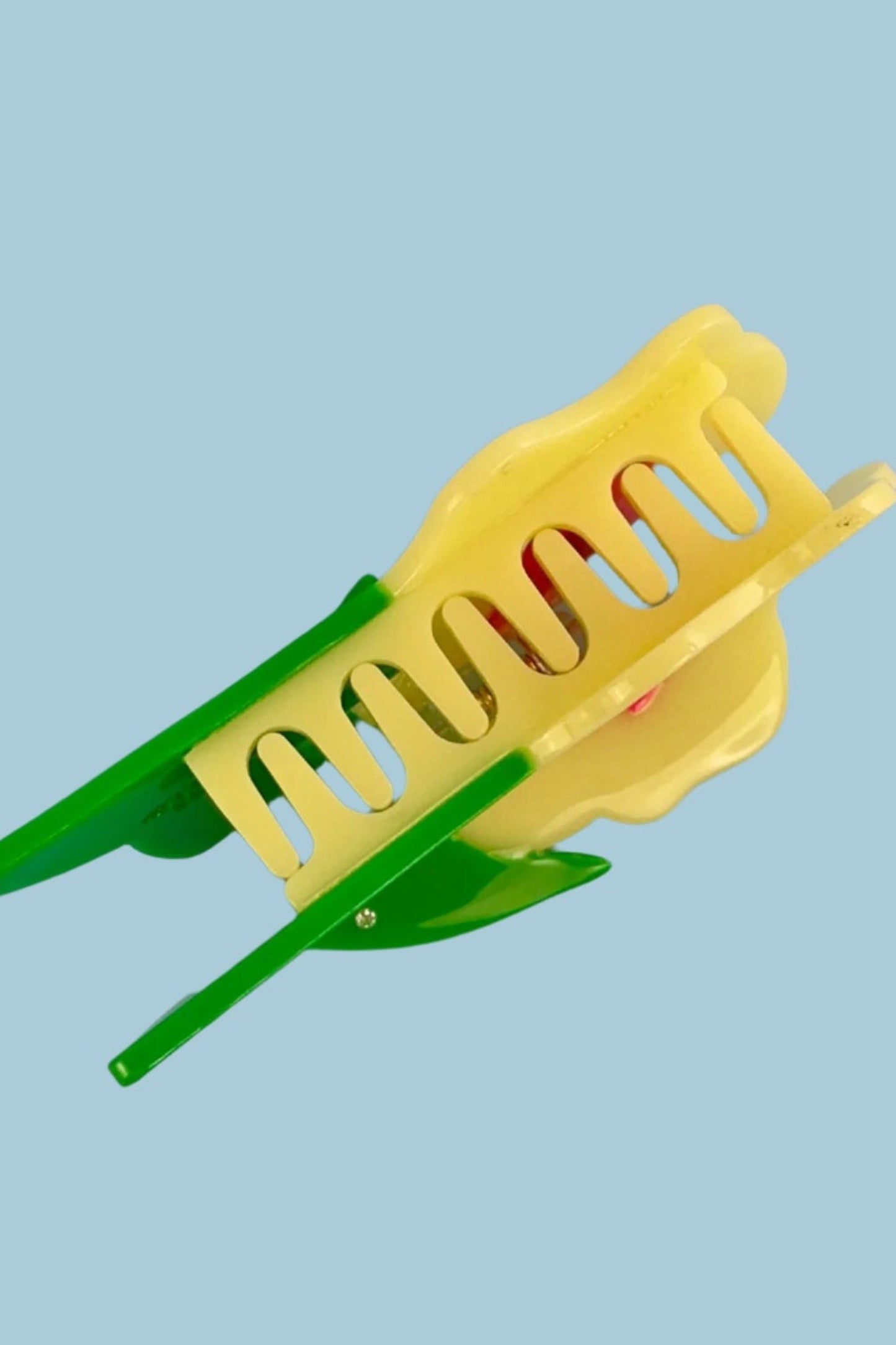 Neon Yellow Flower Hair Claw