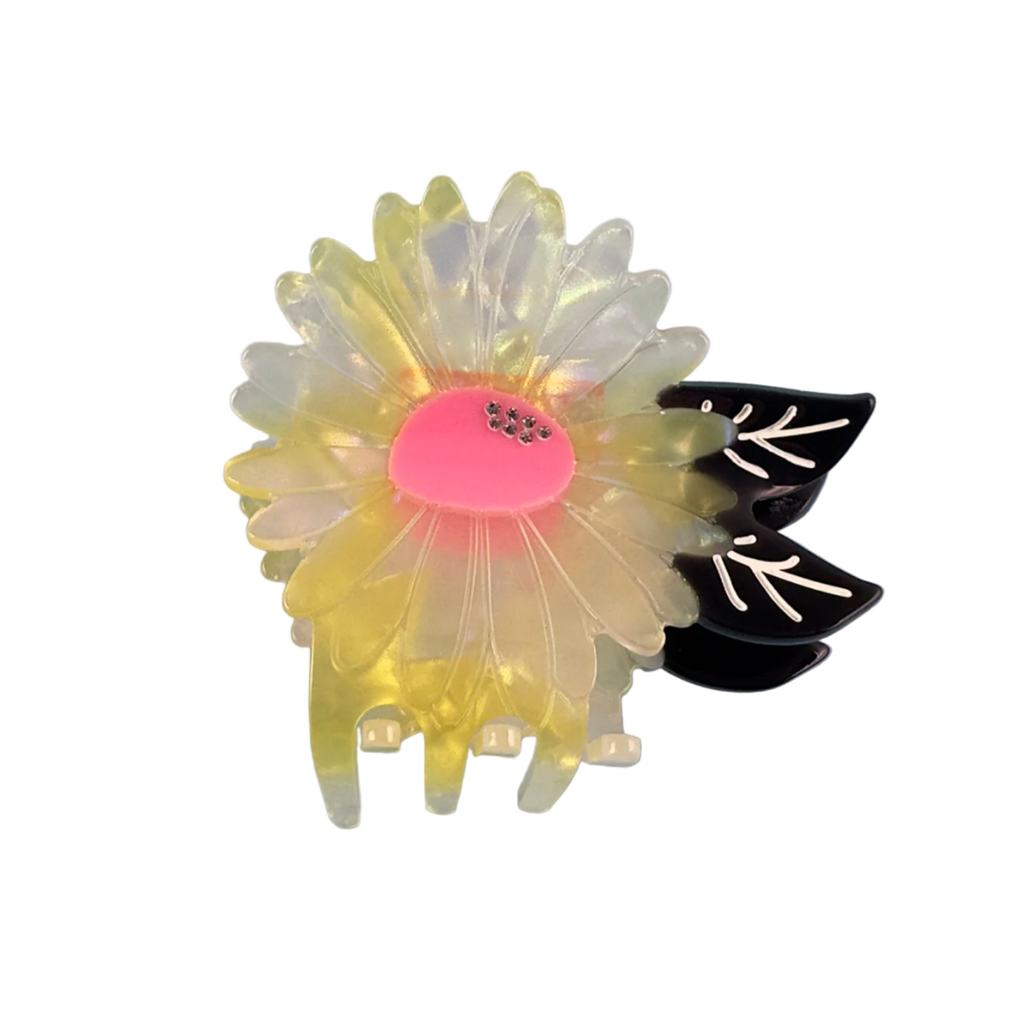 White Flower Hair Claw