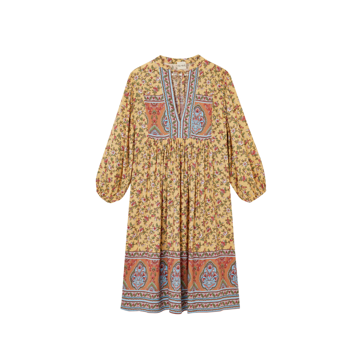 Gianna Midi dress in Yellow