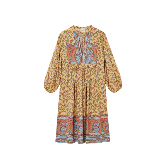 Gianna Midi dress in Yellow