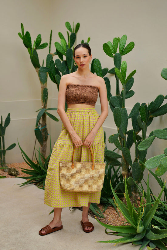 Load image into Gallery viewer, Judith Smocked and Ruffle Tube Top
