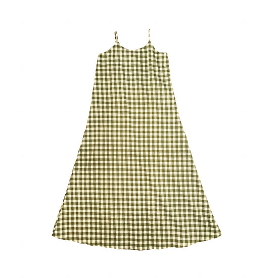 Maya Dress in Gingham Green