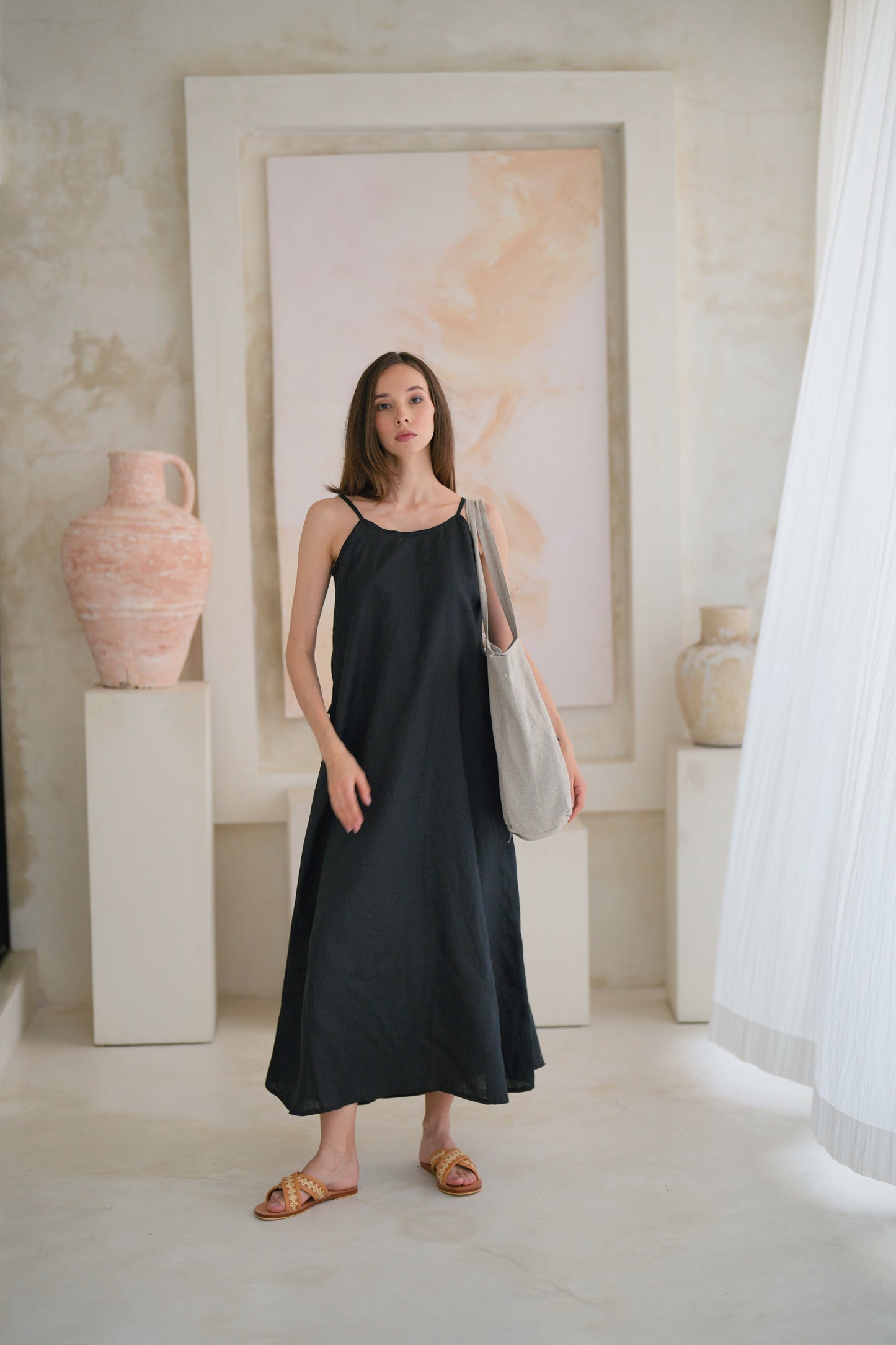 Long Sleeve Long Black Floaty Dress Ryrjj Women's Cotton Linen Casual Maxi Sundress Spaghetti Strap Summer Long Sleeve Long Black Floaty Dress Ryrjj Women's Cotton Linen Casual Maxi Sundress Spaghetti Strap Summer