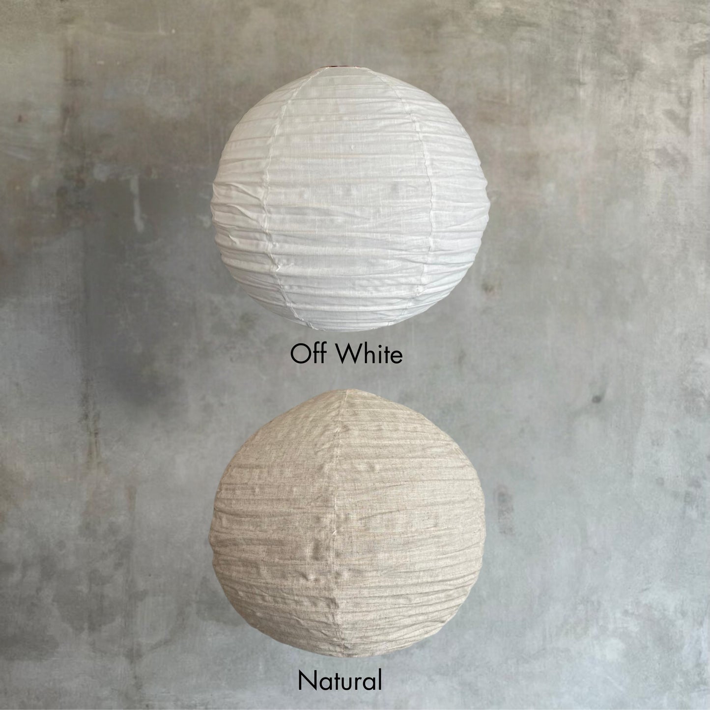 Round Shape Linen Pendant Light Shade