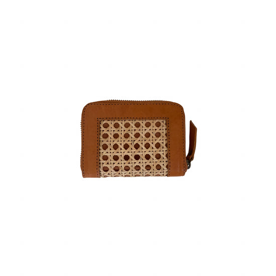Sadie Travel Size Rattan Wallet