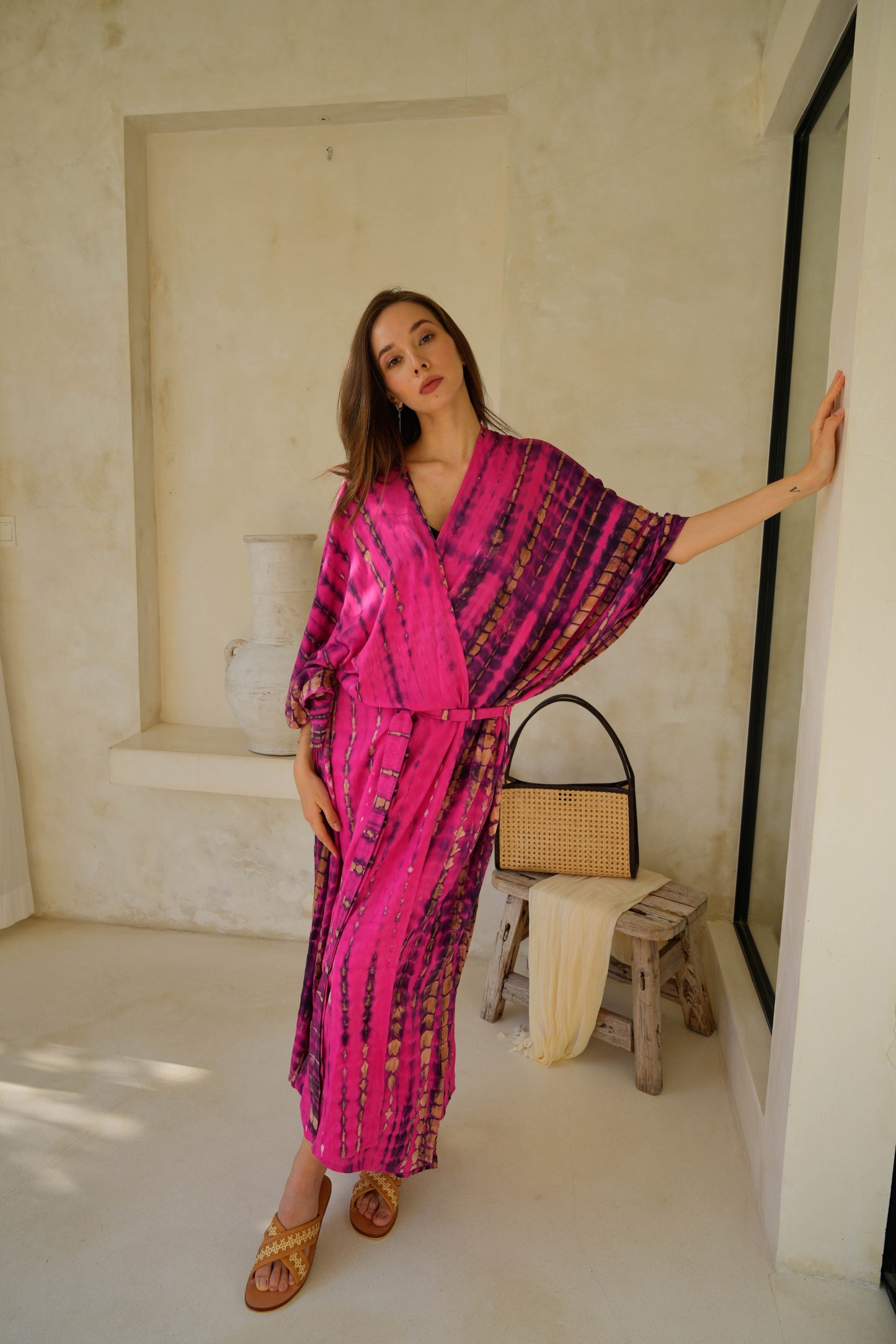 Kimonos and Kaftans Pink Haley Kimonos and Kaftans Pink Haley