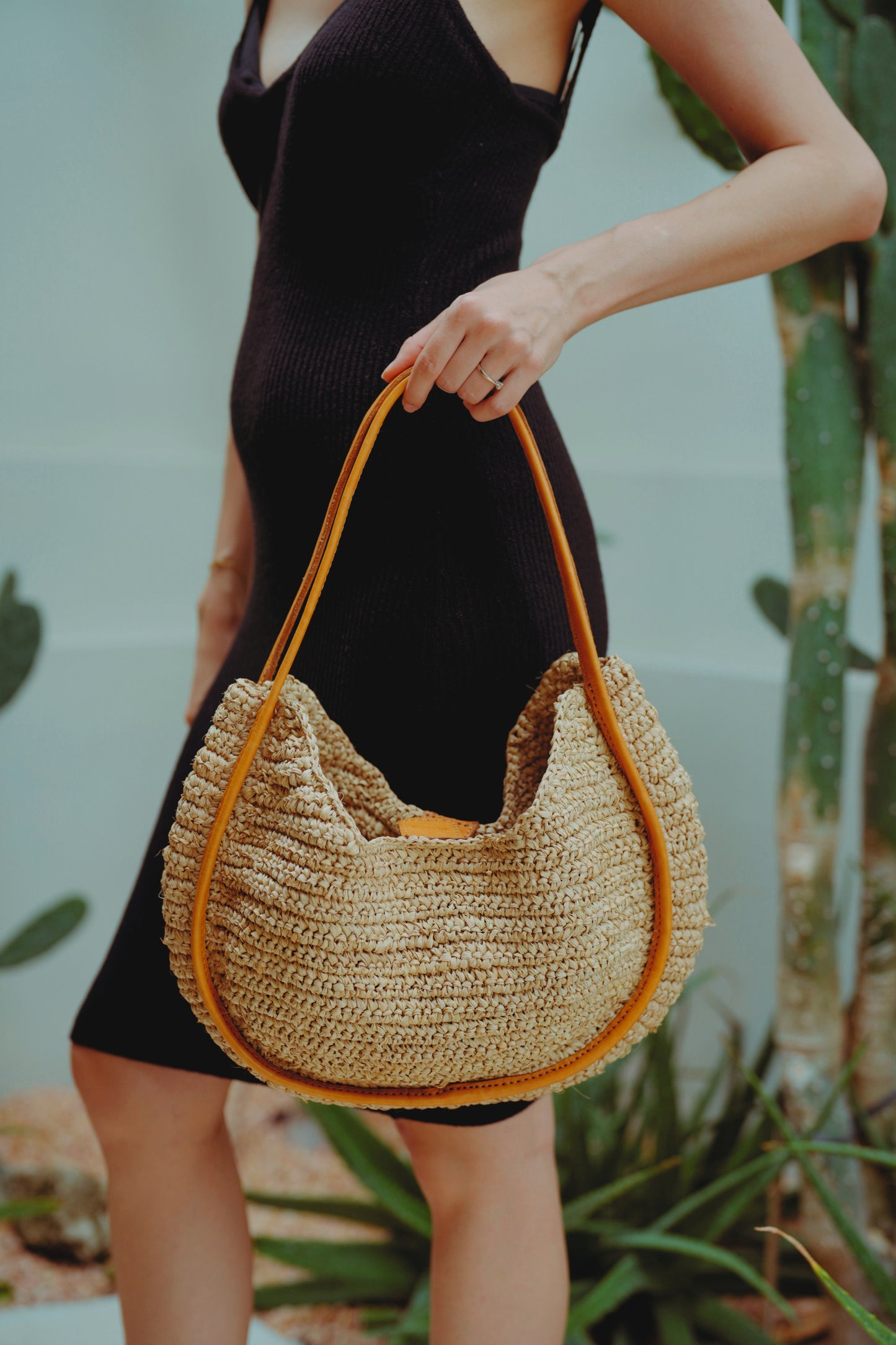 Stella Raffia Tote