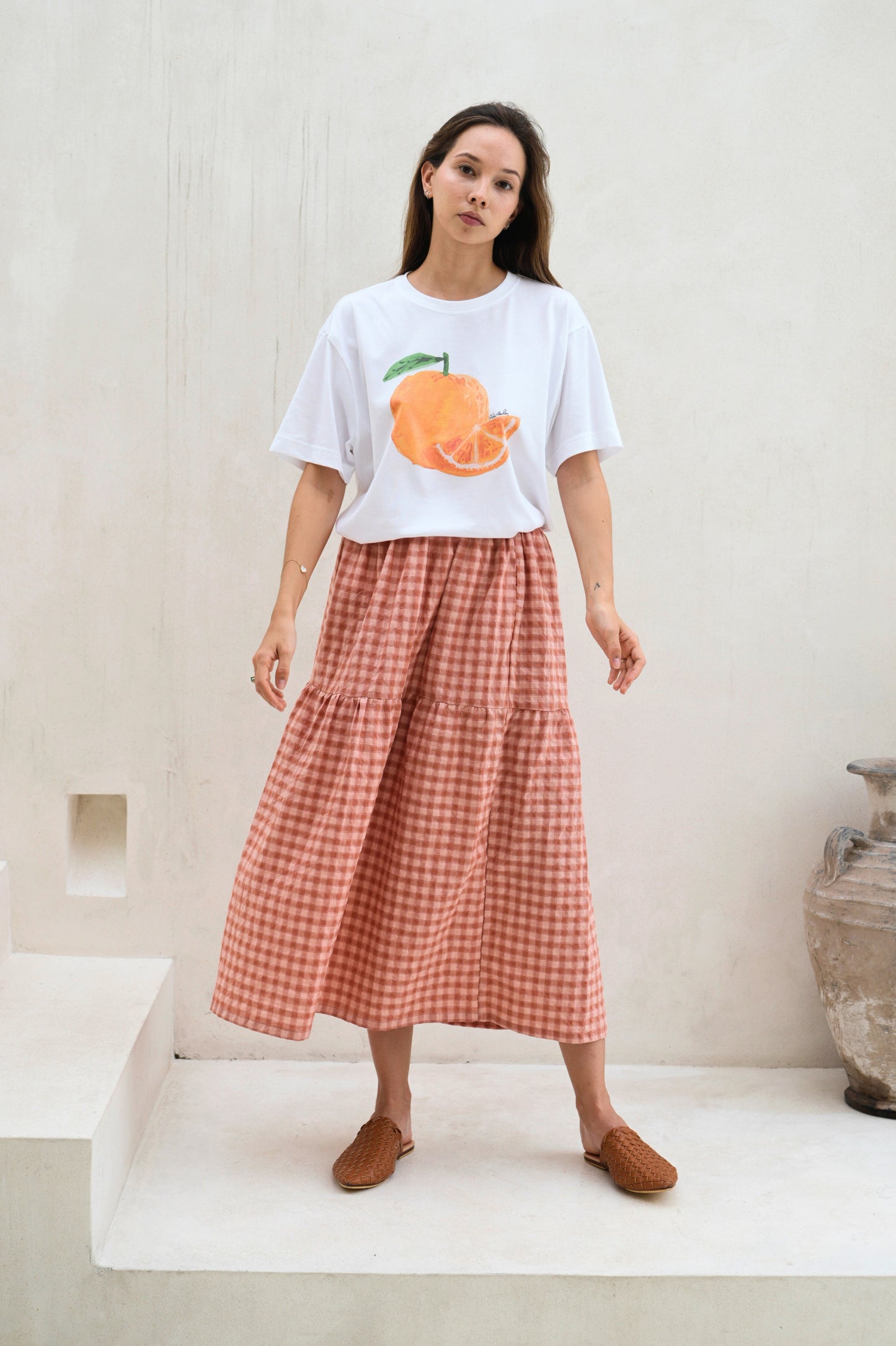 Orange Supima Cotton T-Shirt