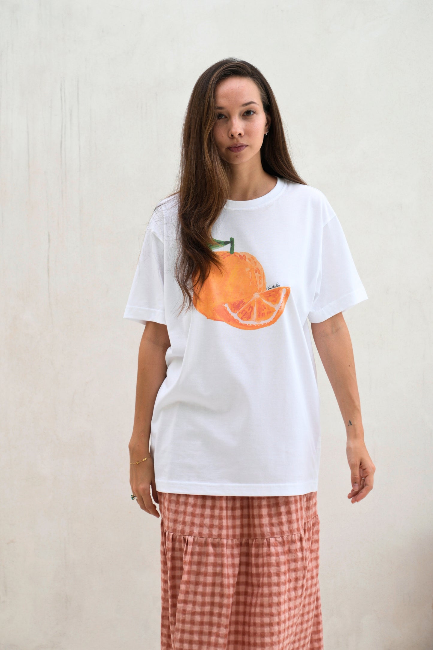 Orange Supima Cotton T-Shirt