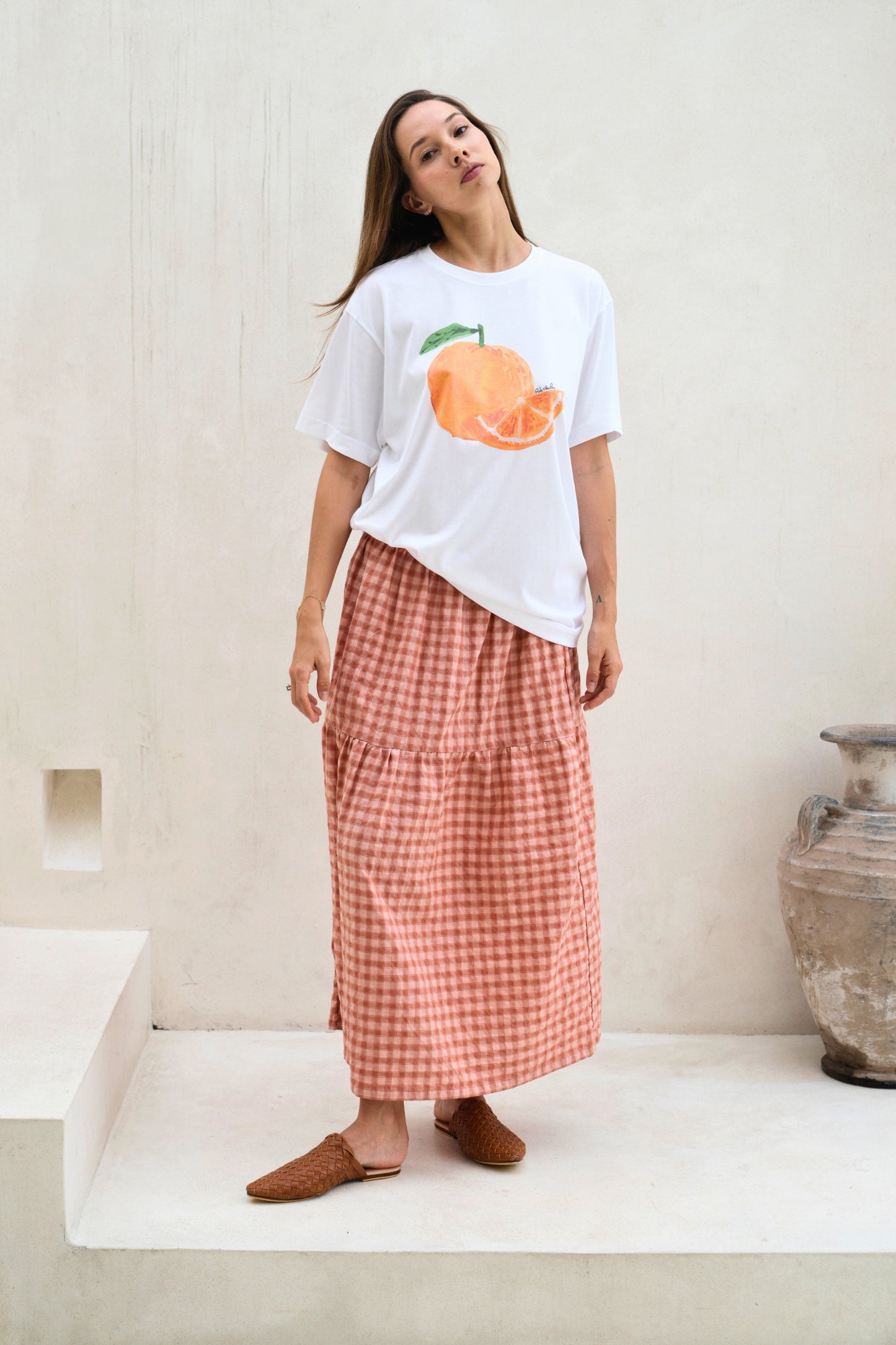 Orange Supima Cotton T-Shirt