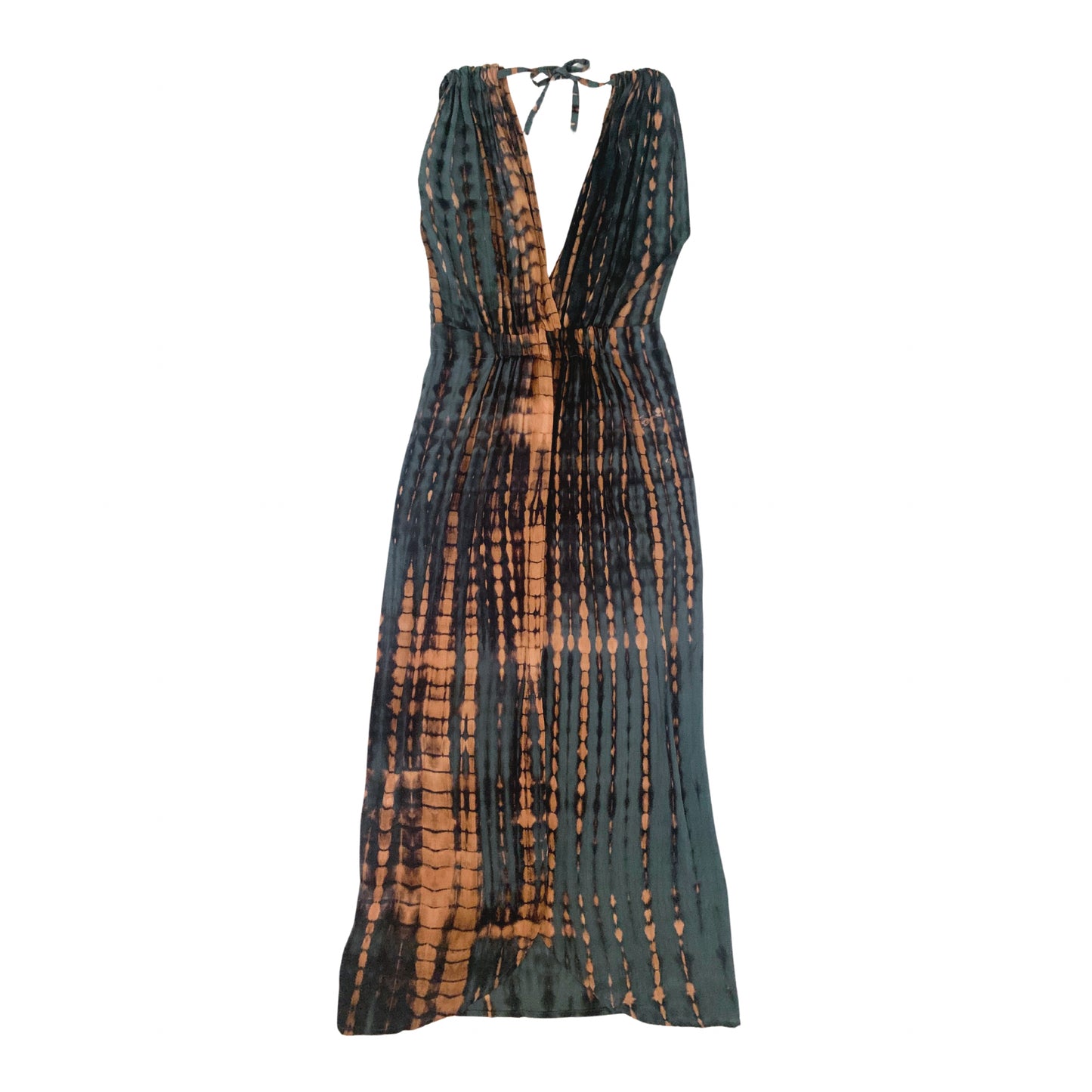 Clara Maxi Slip Dress in Deep Sea Blue