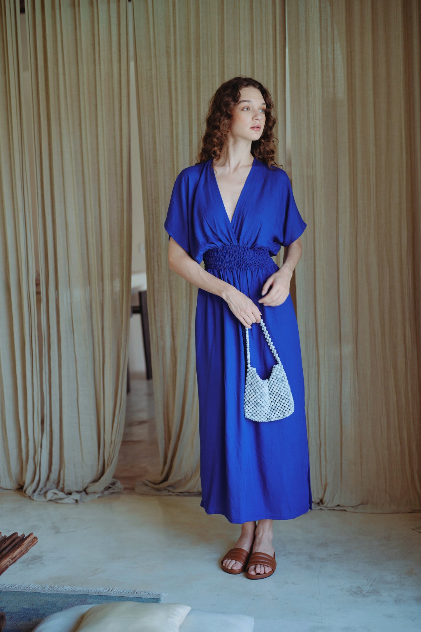 Olivia Maxi Dress in Indigo Pink Haley Olivia Maxi Dress in Indigo Pink Haley