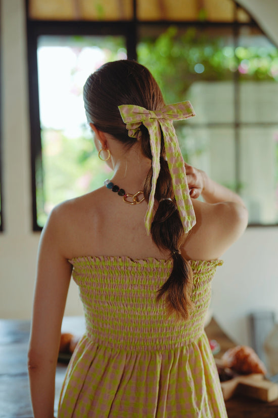 Bow Hair Tie in Lemonade