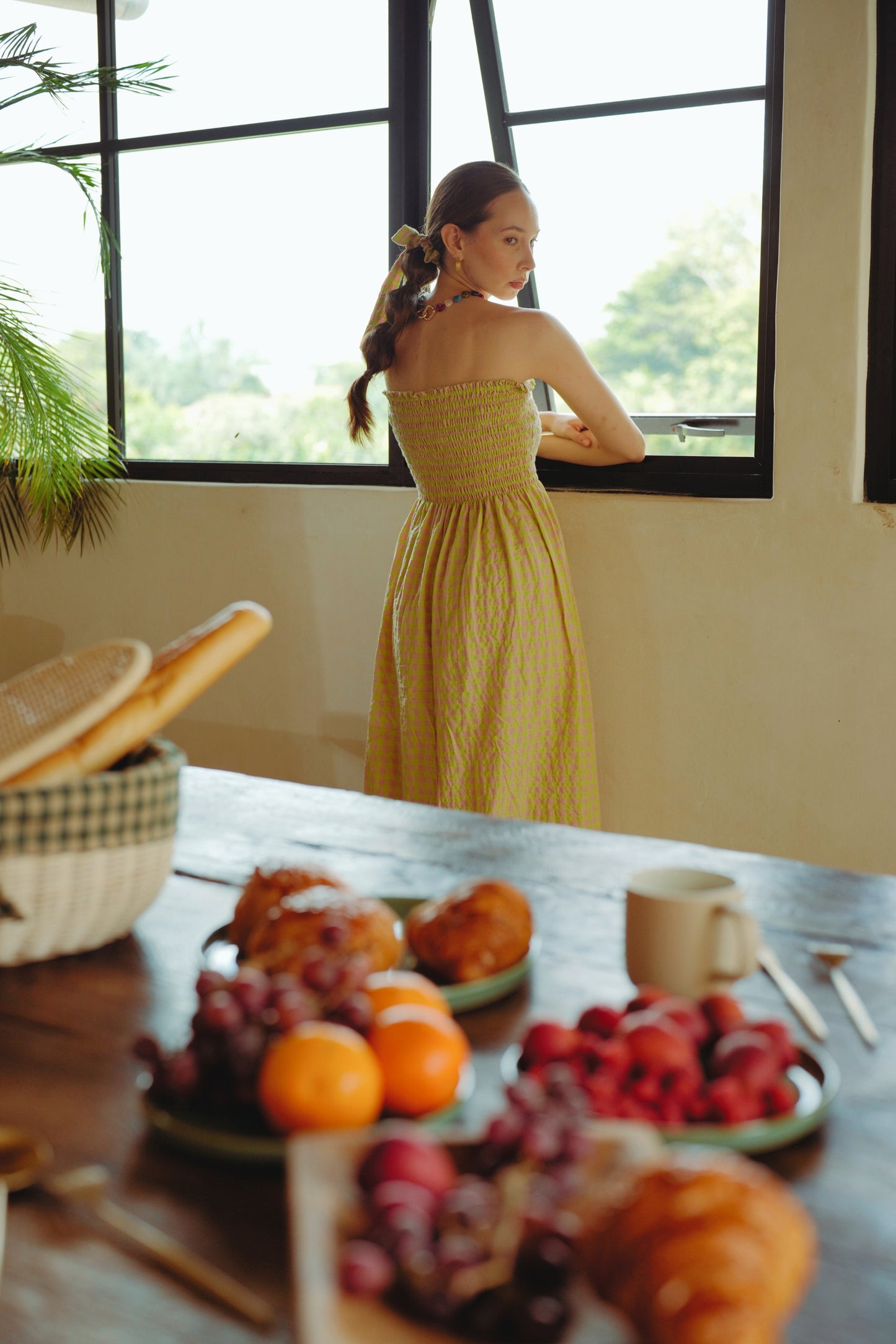 Bow Hair Tie in Lemonade