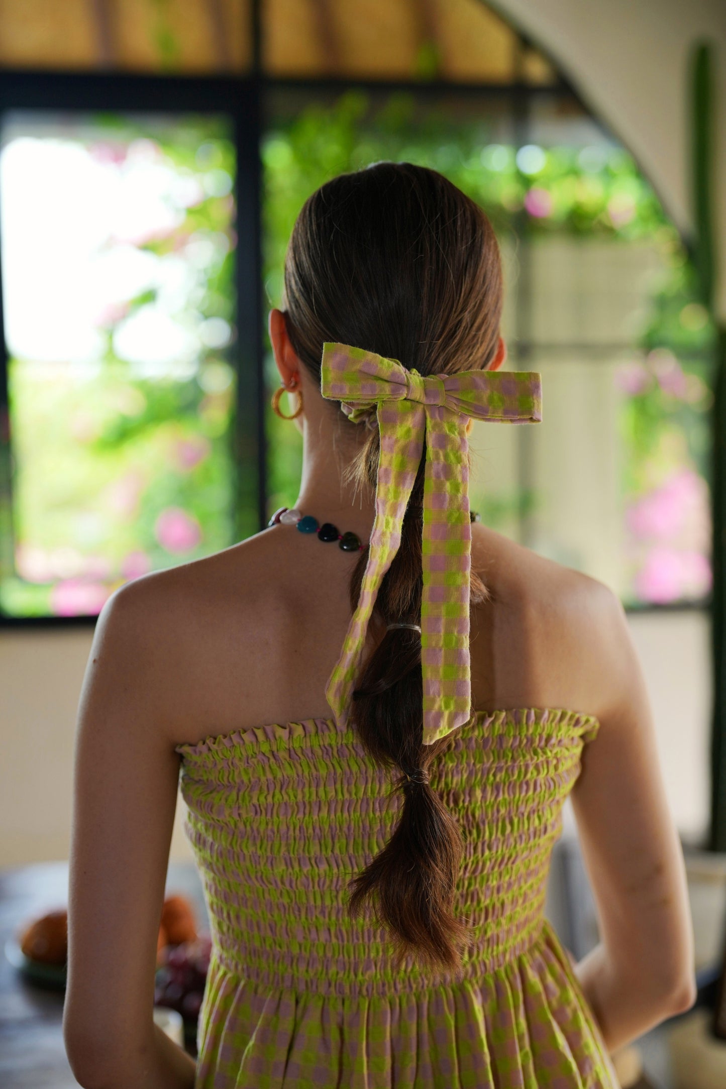 Bow Hair Tie in Lemonade