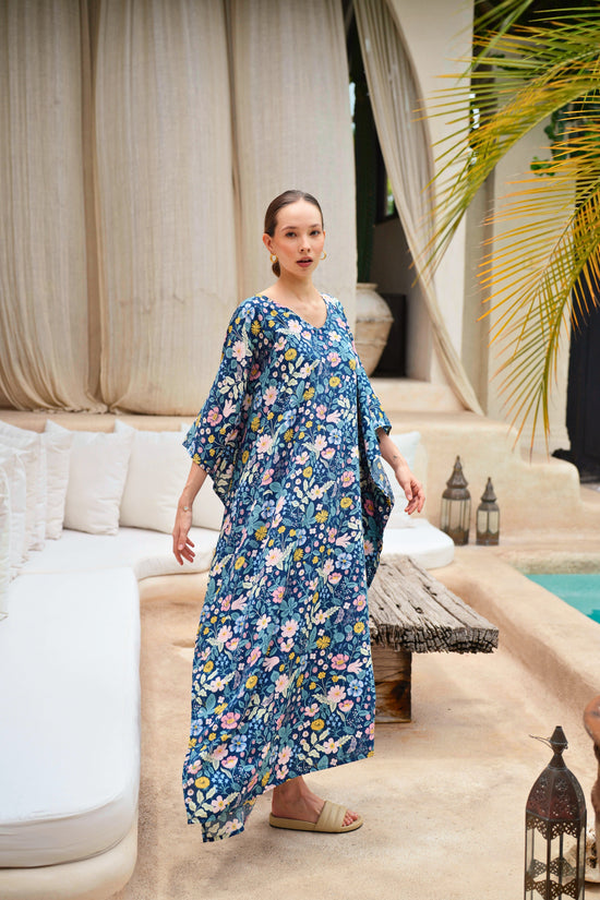 Oaklynn Kaftan Dress in Botanical