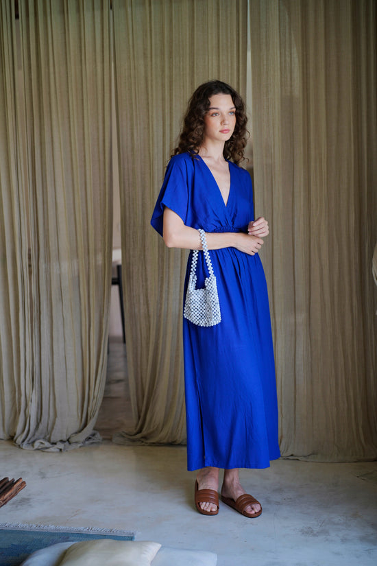 Load image into Gallery viewer, Olivia Maxi Dress in Indigo
