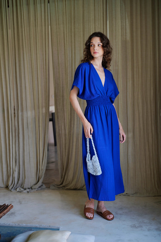 Olivia Maxi Dress in Indigo