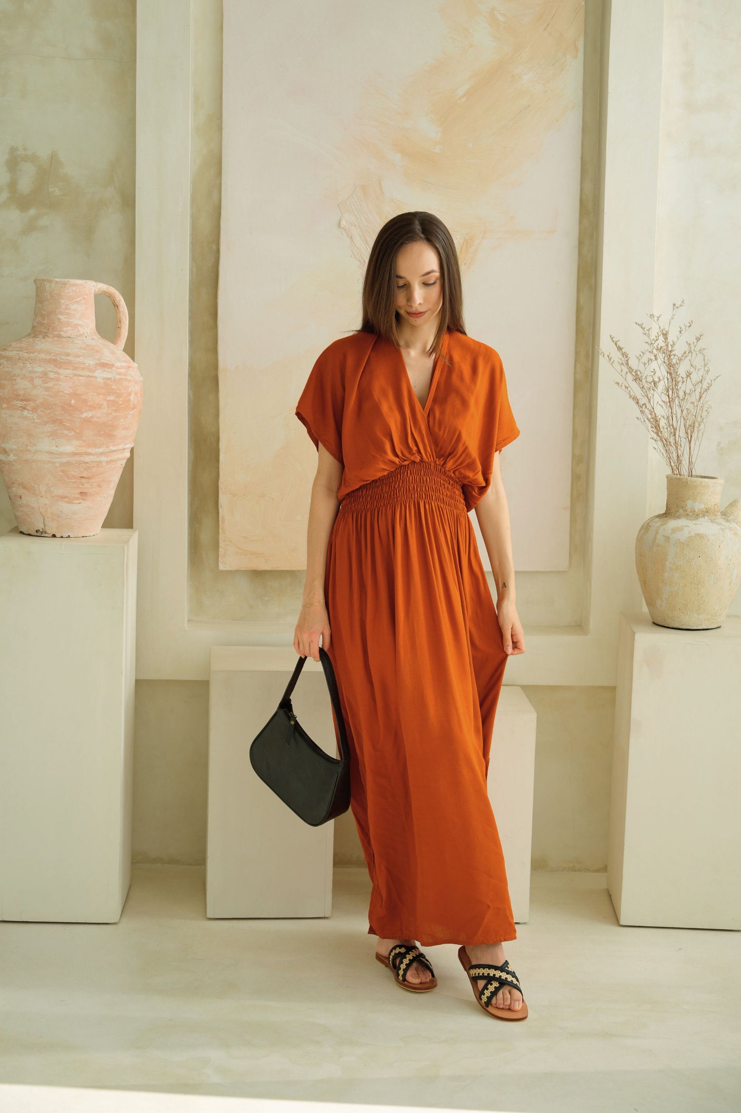 Terracotta deals maxi dress