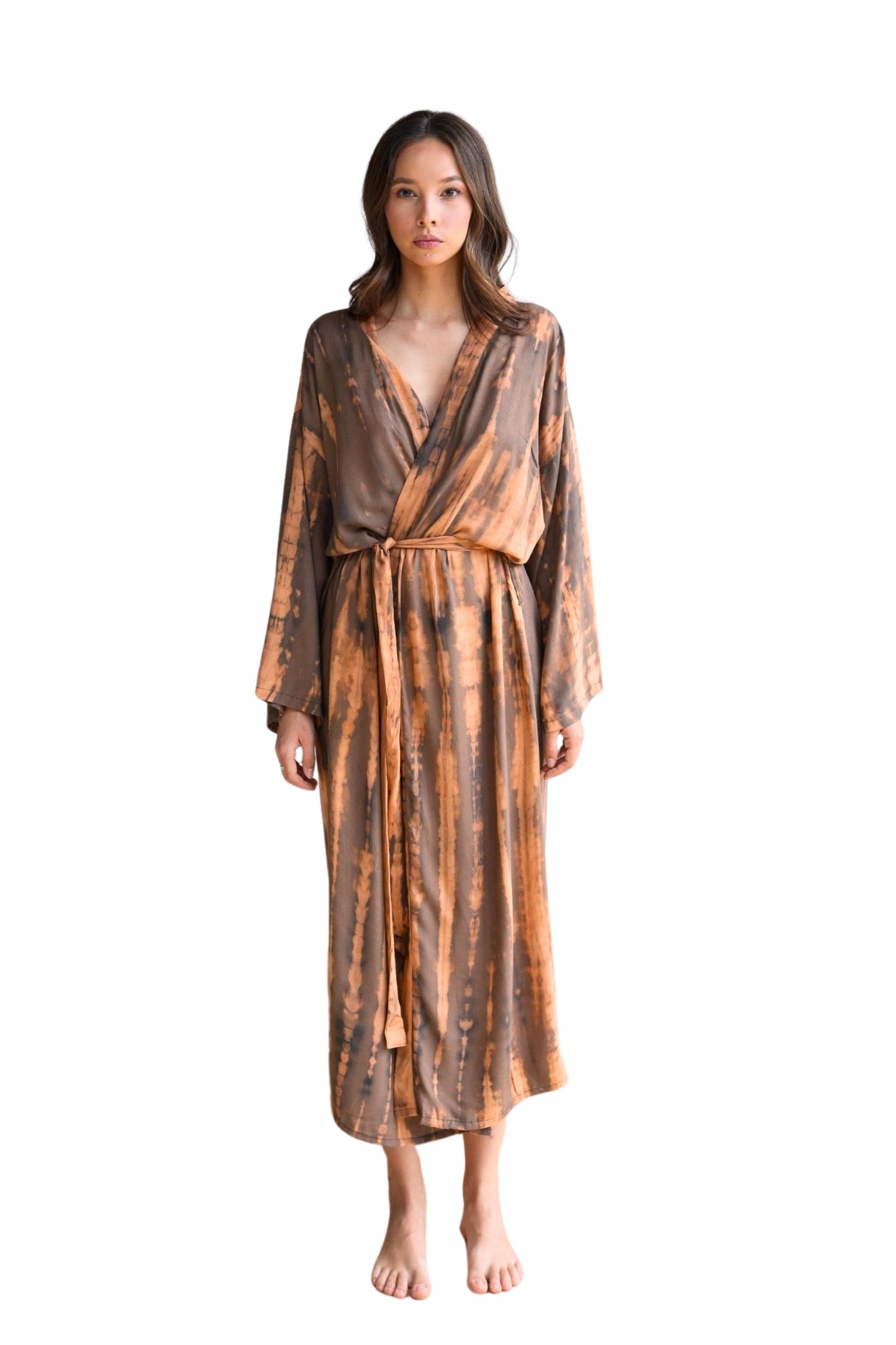 Sara Hand Dyed Kimono in Ginger
