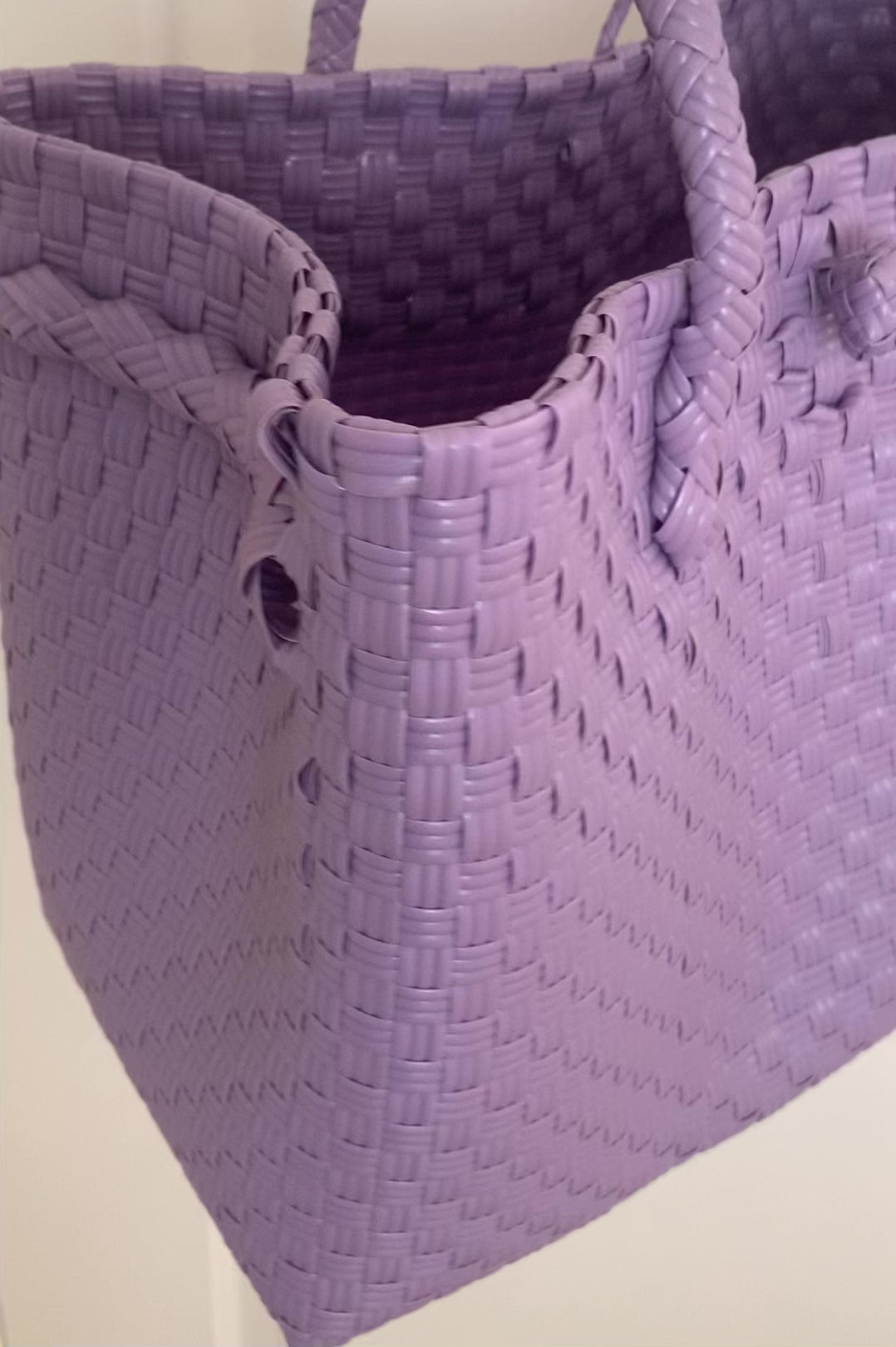 Woven Plastic Tote