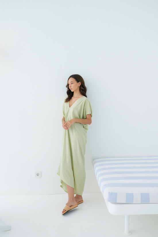 Bali Kaftan Dress in Pistachio