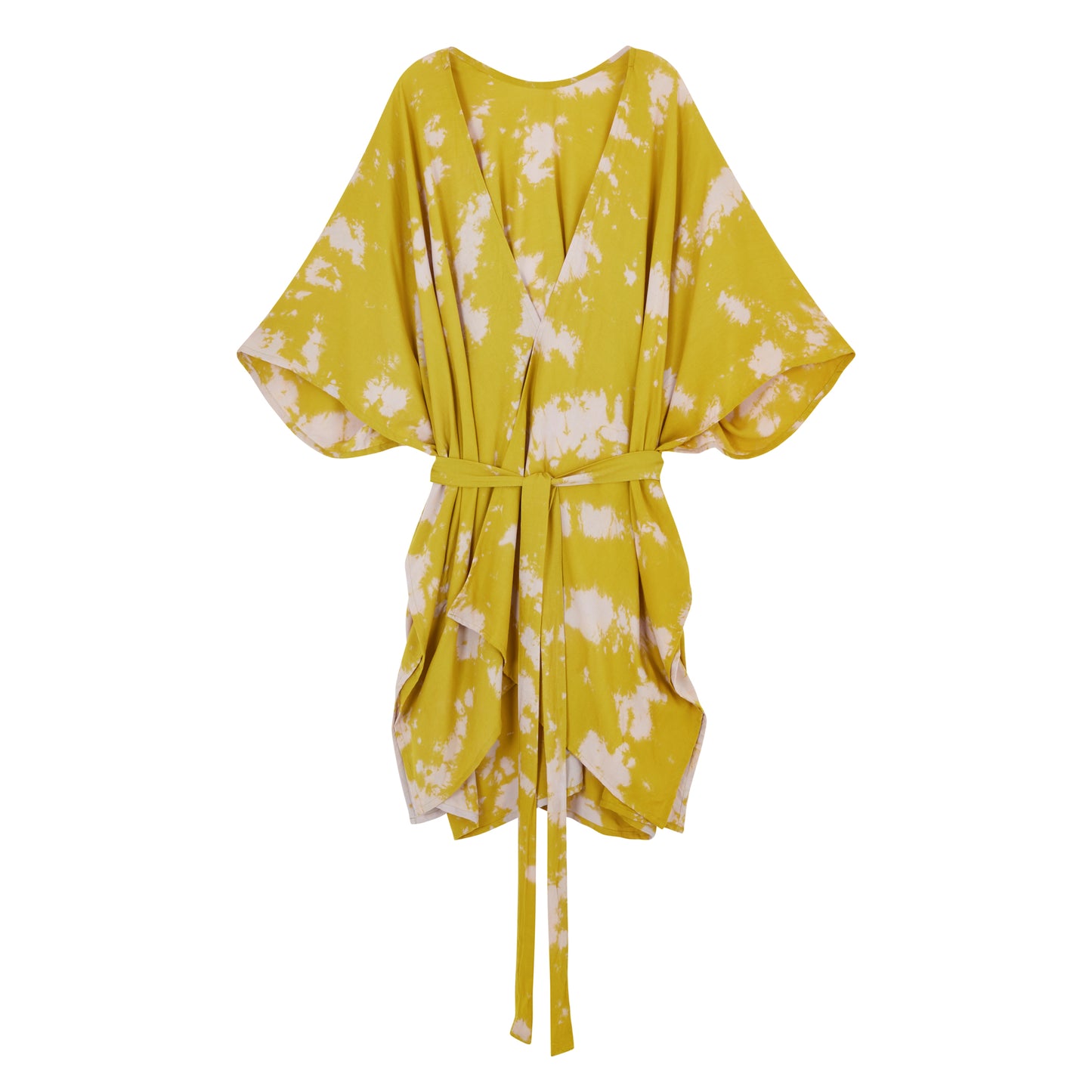 Alaia Hand Tie Dyed Kimono in Lemongrass