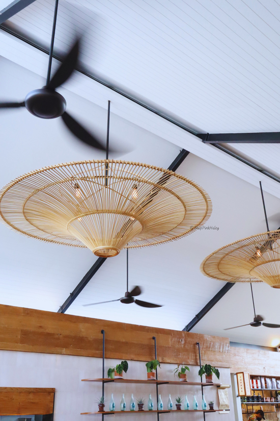Bianco Oversized Rattan Pendant