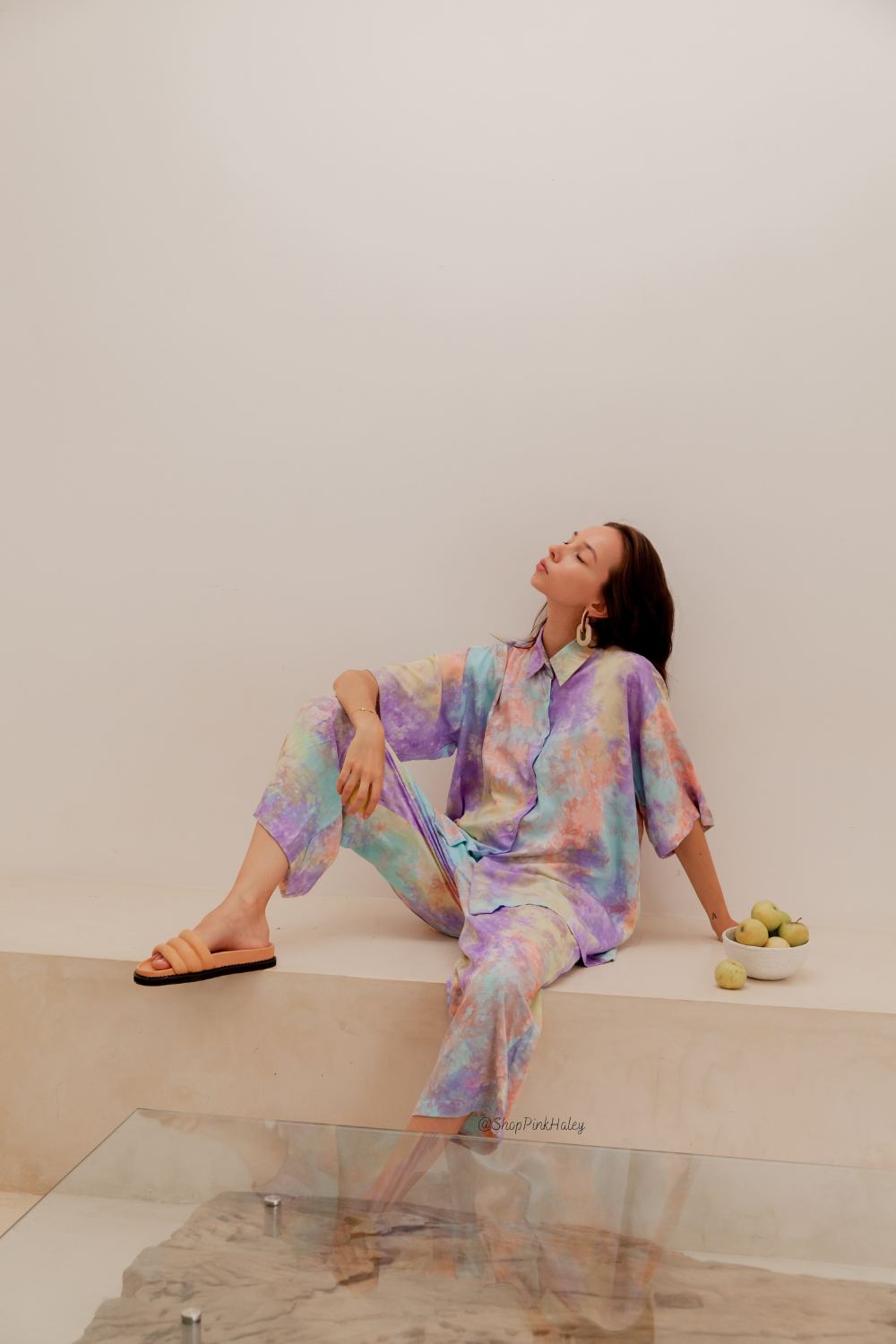 Ceylon Hand Tie-dyed Loungewear Set