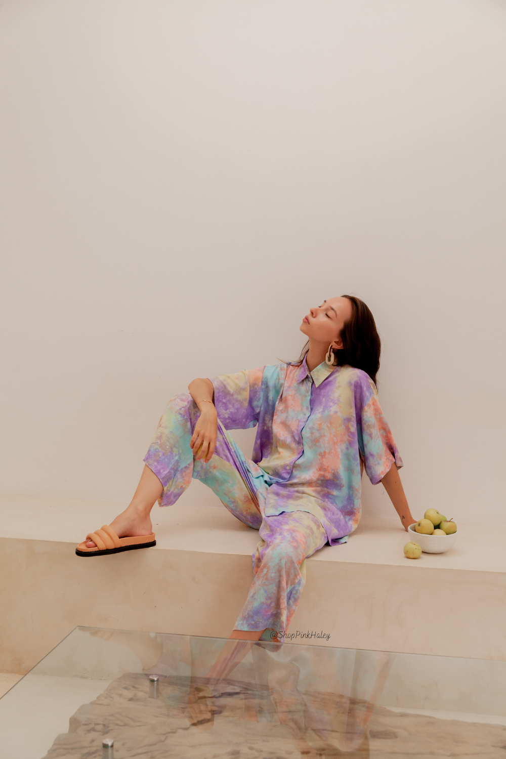 Load image into Gallery viewer, Ceylon Hand Tie-dyed Loungewear Set
