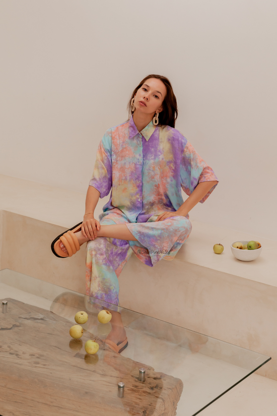 Ceylon Hand Tie-dyed Loungewear Set