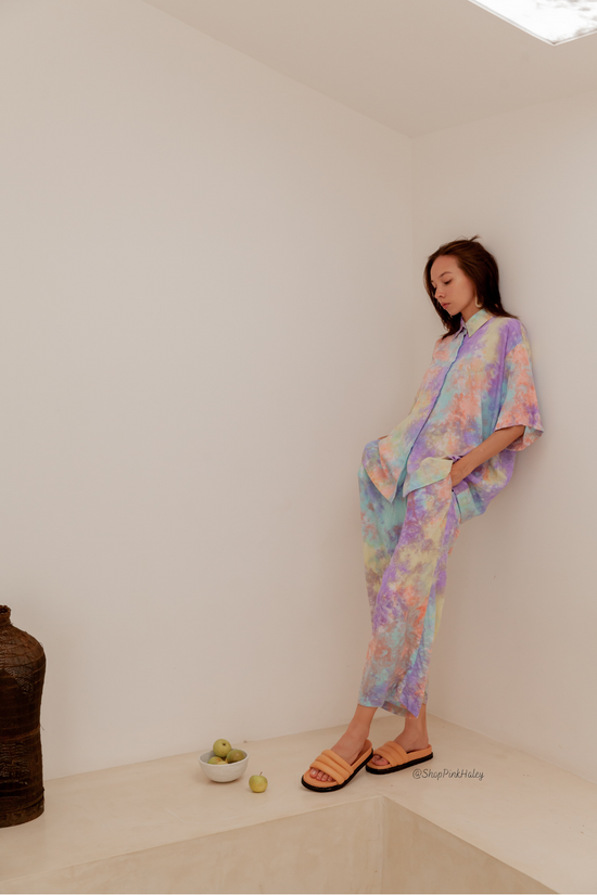 Ceylon Hand Tie-dyed Loungewear Set
