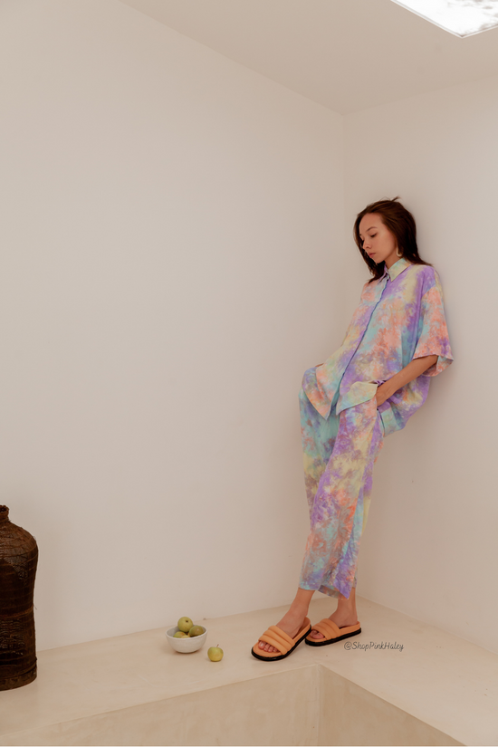 Load image into Gallery viewer, Ceylon Hand Tie-dyed Loungewear Set

