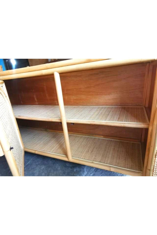 Everett Rattan Cane Cabinet