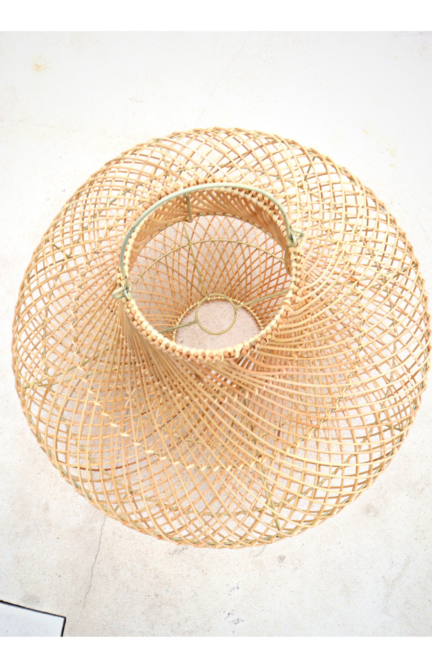 Freya X-Large Bell shape Rattan Pendant Light fitting ( Local Delivery Only)