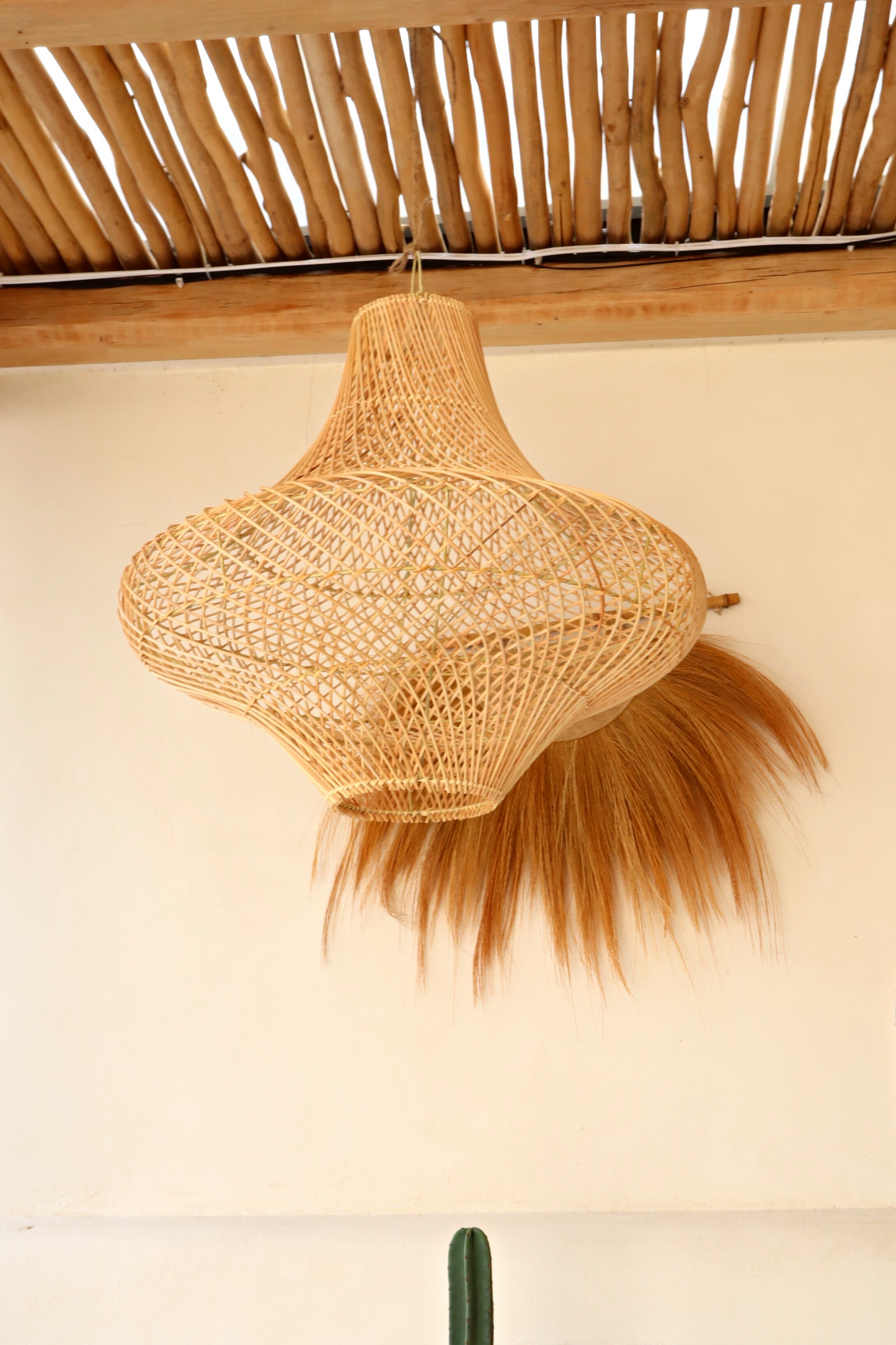 Freya X-Large Bell shape Rattan Pendant Light fitting ( Local Delivery Only)