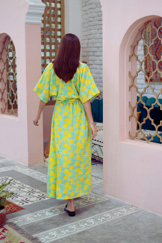 Madelyn Midi Skirt in Yellow Garden