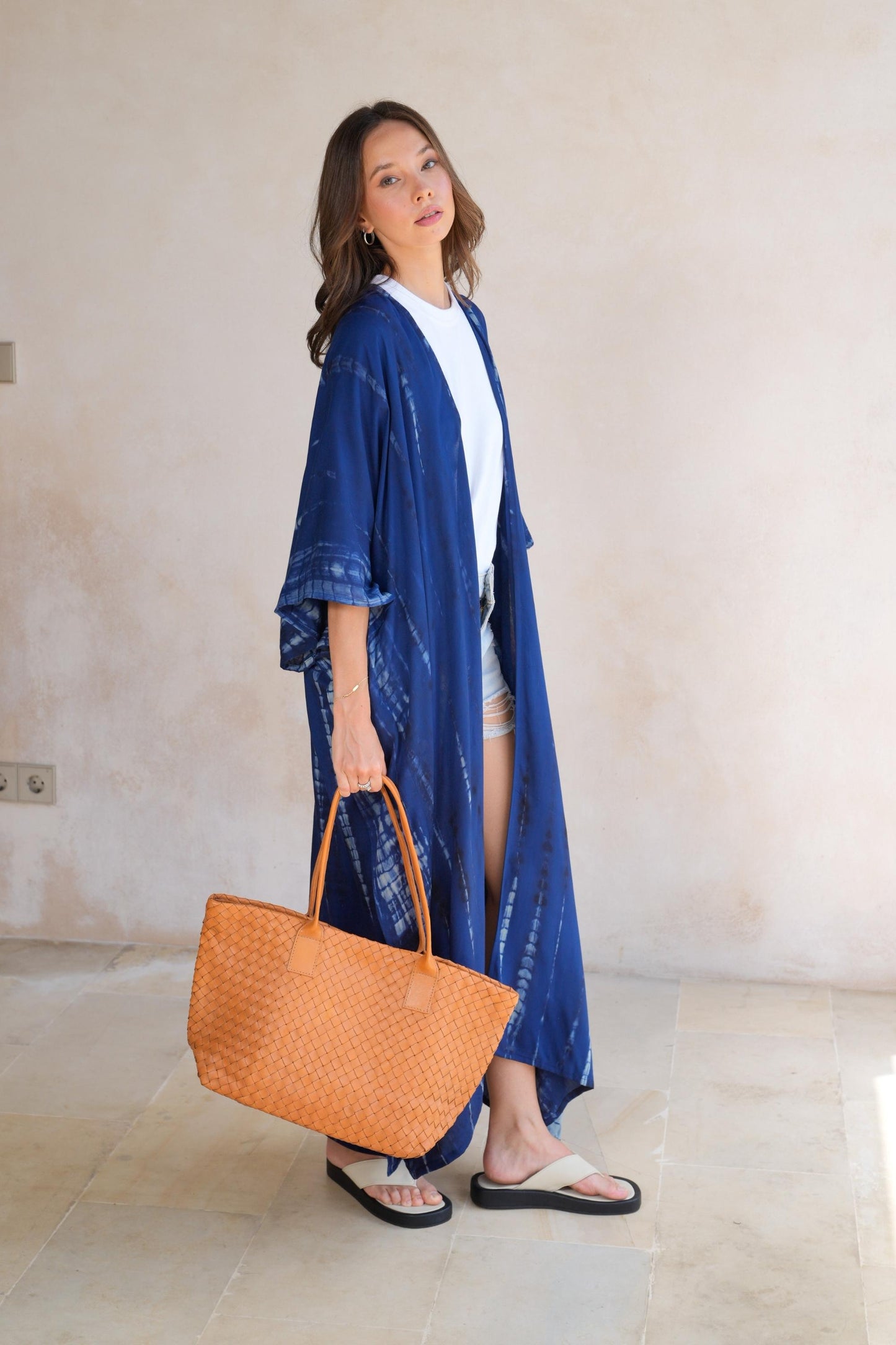 Maren Handwoven Leather Tote