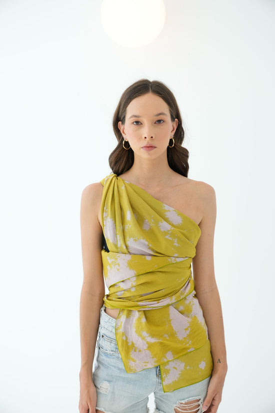 Martha Beach Hand Dyed Sarong in Lemongrass