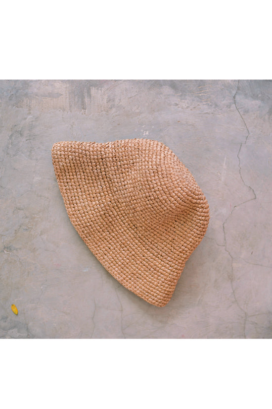 Millie Handwoven Raffia Straw Hat - Natural