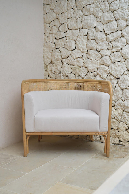 The Paramount Rattan Cane Accent Chair - Set of 2 Chairs (Los Angeles/Local Delivery Only)