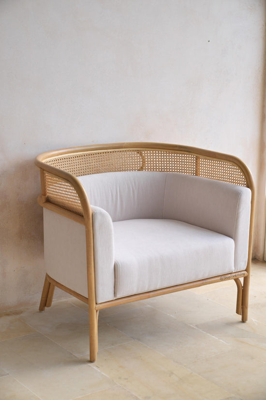 The Paramount Rattan Cane Accent Chair - Set of 2 Chairs (Los Angeles/Local Delivery Only)
