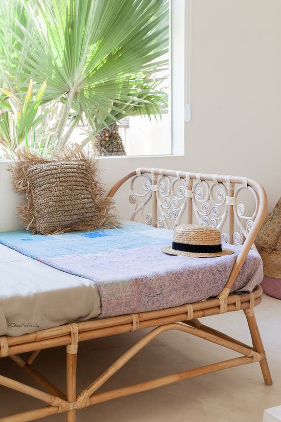 Rivera Swirl Rattan Daybed
