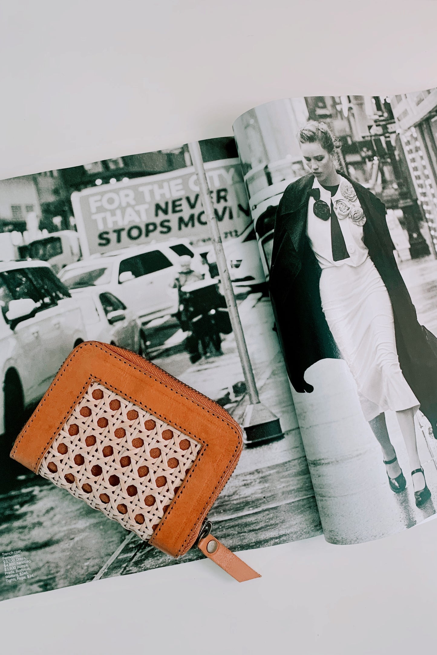 Load image into Gallery viewer, Sadie Travel Size Rattan Wallet
