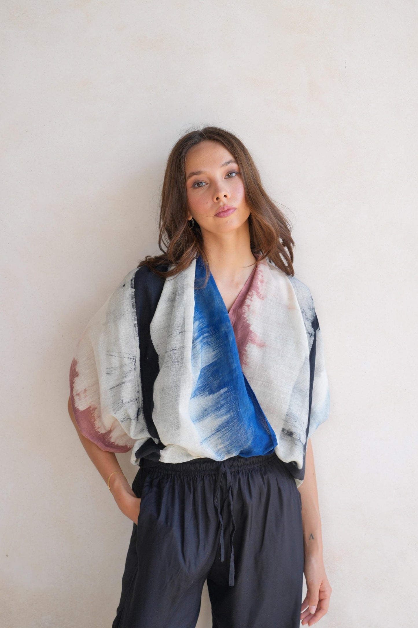 Sasha Hand Dyed Organic Cotton Scarf