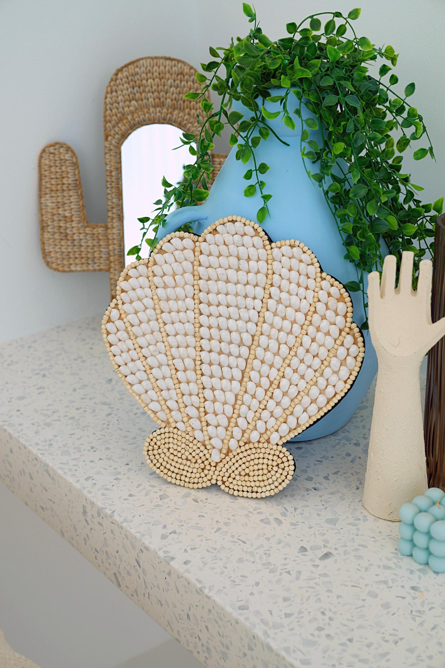 Shell Deco Large Sea Shells Wall Hanging Decor - Clam Shell / Palm Tree / Mermaid ...