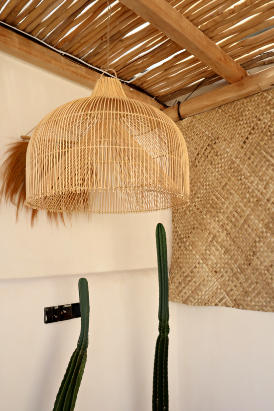 Sienna X-Large Dome Shape Rattan Pendant Light Fitting