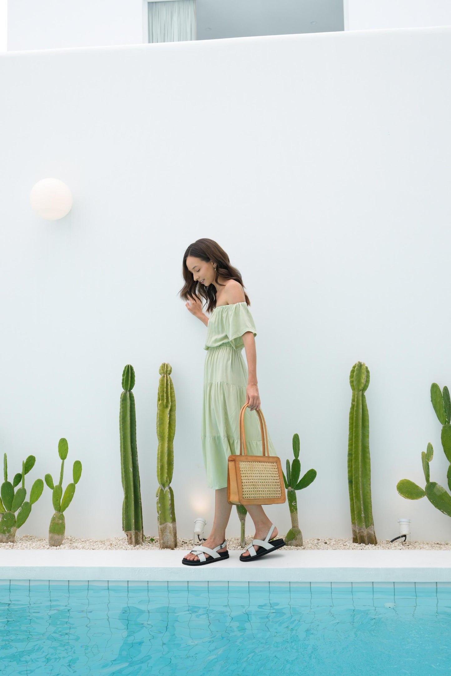 Sydney Handmade Cane Woven and Leather Tote